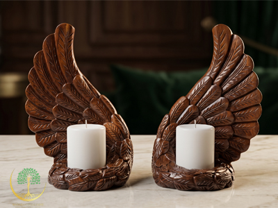 Angel Wing Candle Holder Large