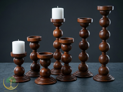 Classic Beadwood Candlestick (Large, Medium, Small)