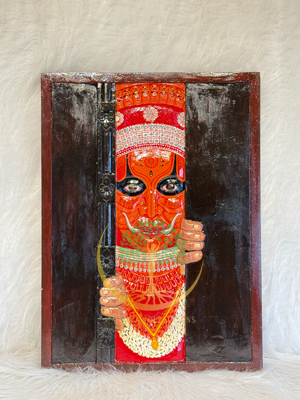 Theyyam Half Face with Door