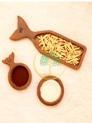 Wooden FishTale Serving Plates