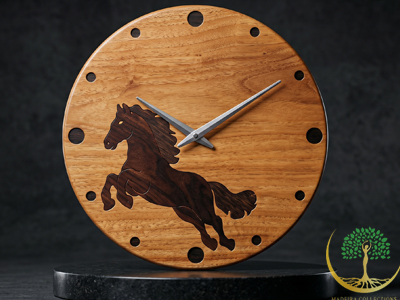 Wall Clock- Horse Pattern