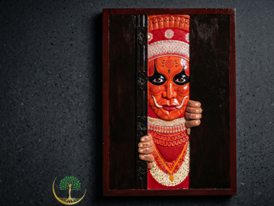 Theyyam Half Face with Door