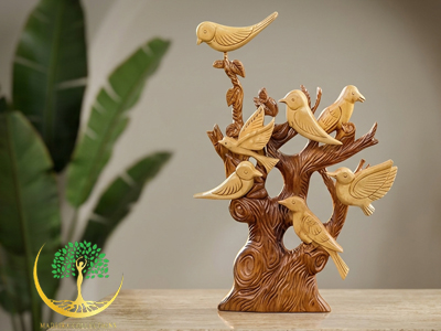 Timber Tune Birds Sculpture