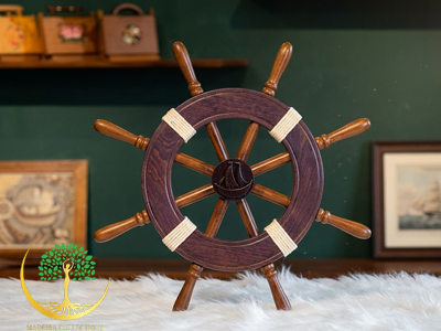 Ocean Breeze Wooden Helm