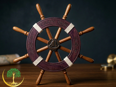 Ocean Breeze Wooden Helm - Image 2