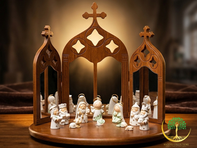 Church Inspired Xmas Crib set