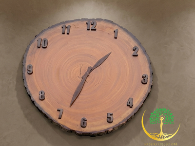 Natural Wood Slice Wall Clock