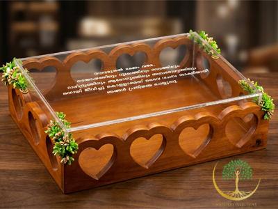 Heart tray with lid