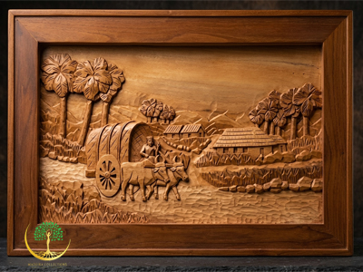 Timber Trail Bullock Cart Art