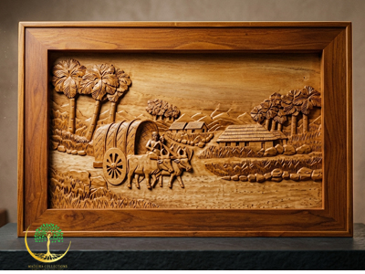 Timber Trail Bullock Cart Art - Image 2