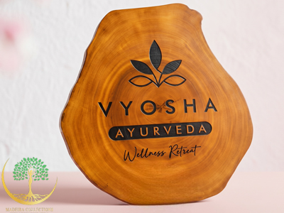 Live Edge Cross Cut Name Board