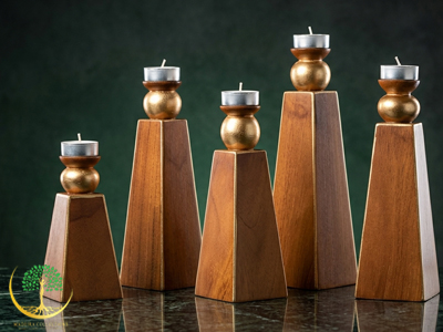 Pyramid candle