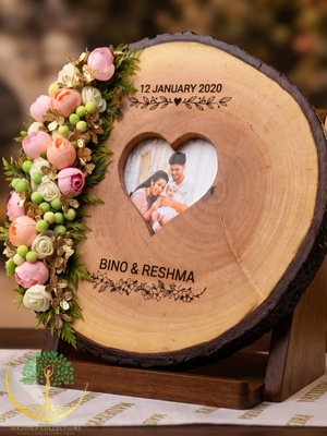 Personalized Wooden Wedding Memory Photo Frame