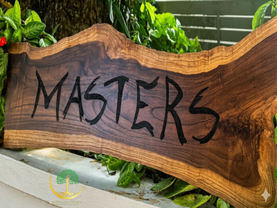 Name Board- Live edge