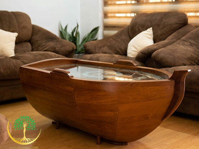 Anchored Elegance Boat Display Table