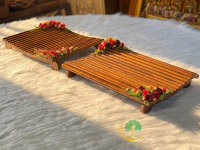 Elegant Wooden Wedding Trays