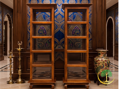 Wooden Crockery Display Cabinet